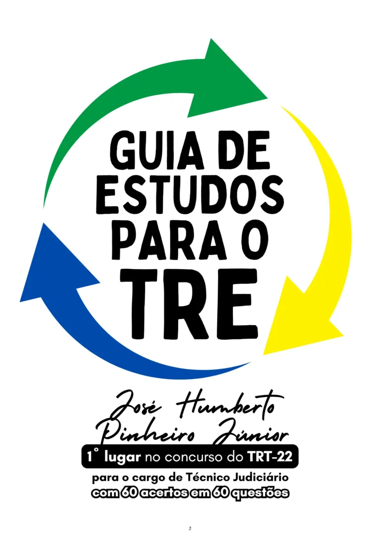 Guia de Estudos para TRE-TO - AMOSTRA @cadernoaprovado_1